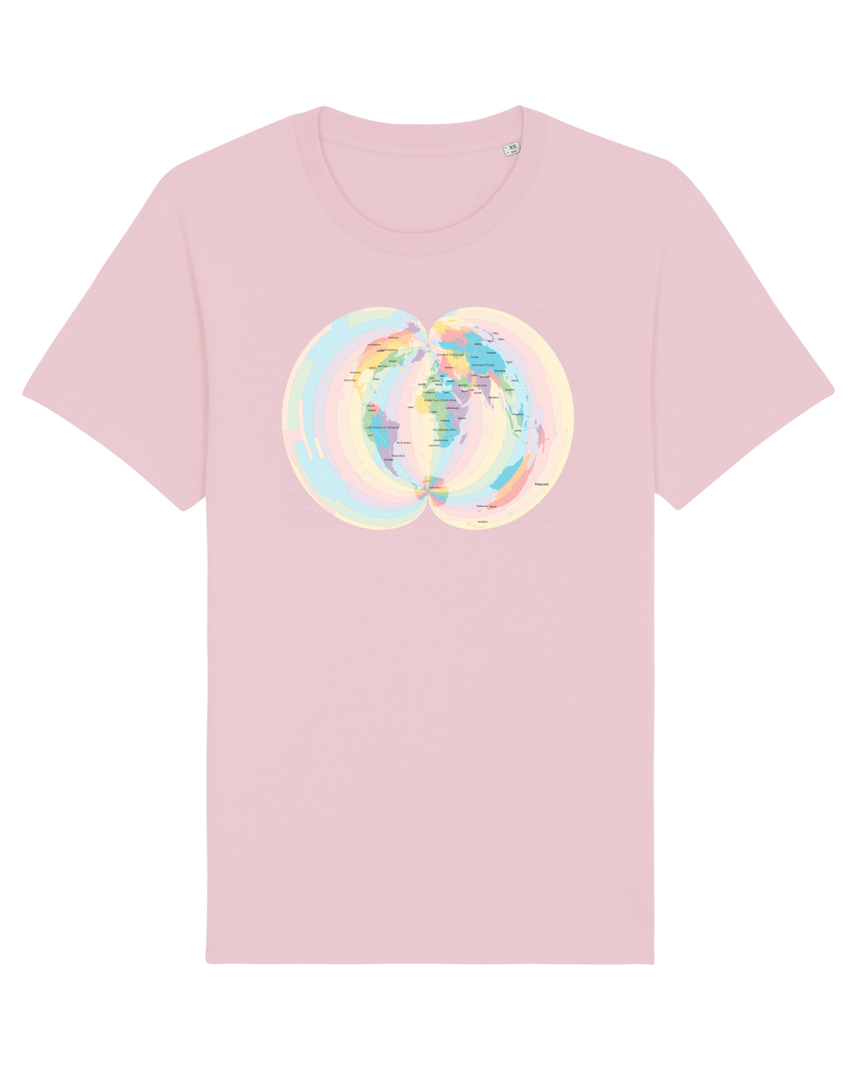 Tricou mânecă scurtă Unisex Rocker Cotton Pink