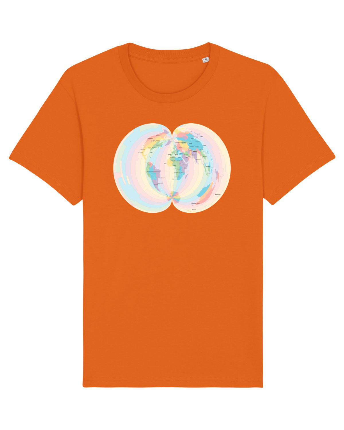 Tricou mânecă scurtă Unisex Rocker Bright Orange