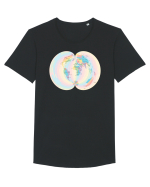 Projected Time Zones - Polyconic Tricou mânecă scurtă guler larg Bărbat Skater