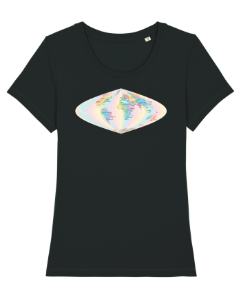 Projected Time Zones - Sinusoidal Black