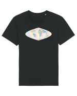 Projected Time Zones - Sinusoidal Tricou mânecă scurtă Unisex Rocker
