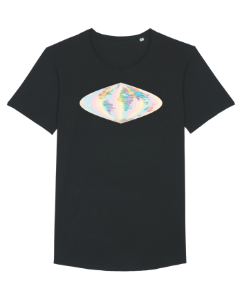 Projected Time Zones - Sinusoidal Black