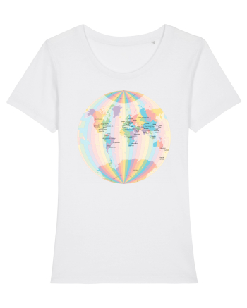 Projected Time Zones - Van der Grinten 1 White