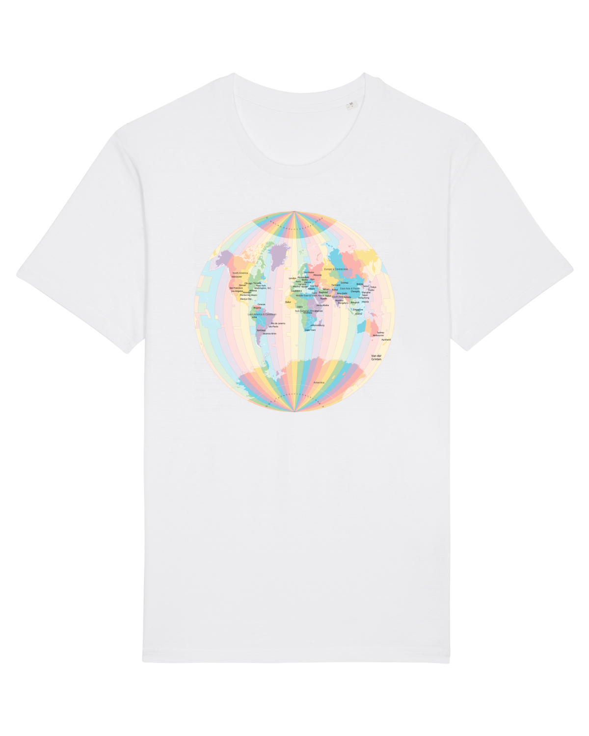 Tricou mânecă scurtă Unisex Rocker White