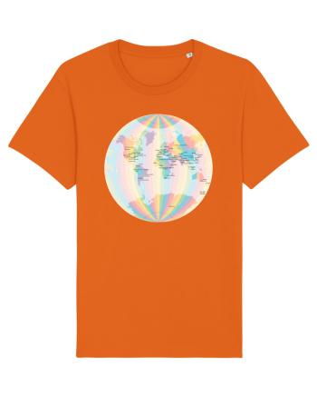 Projected Time Zones - Van der Grinten 1 Bright Orange