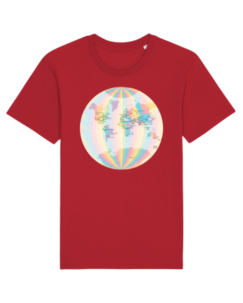 Projected Time Zones - Van der Grinten 1 Red
