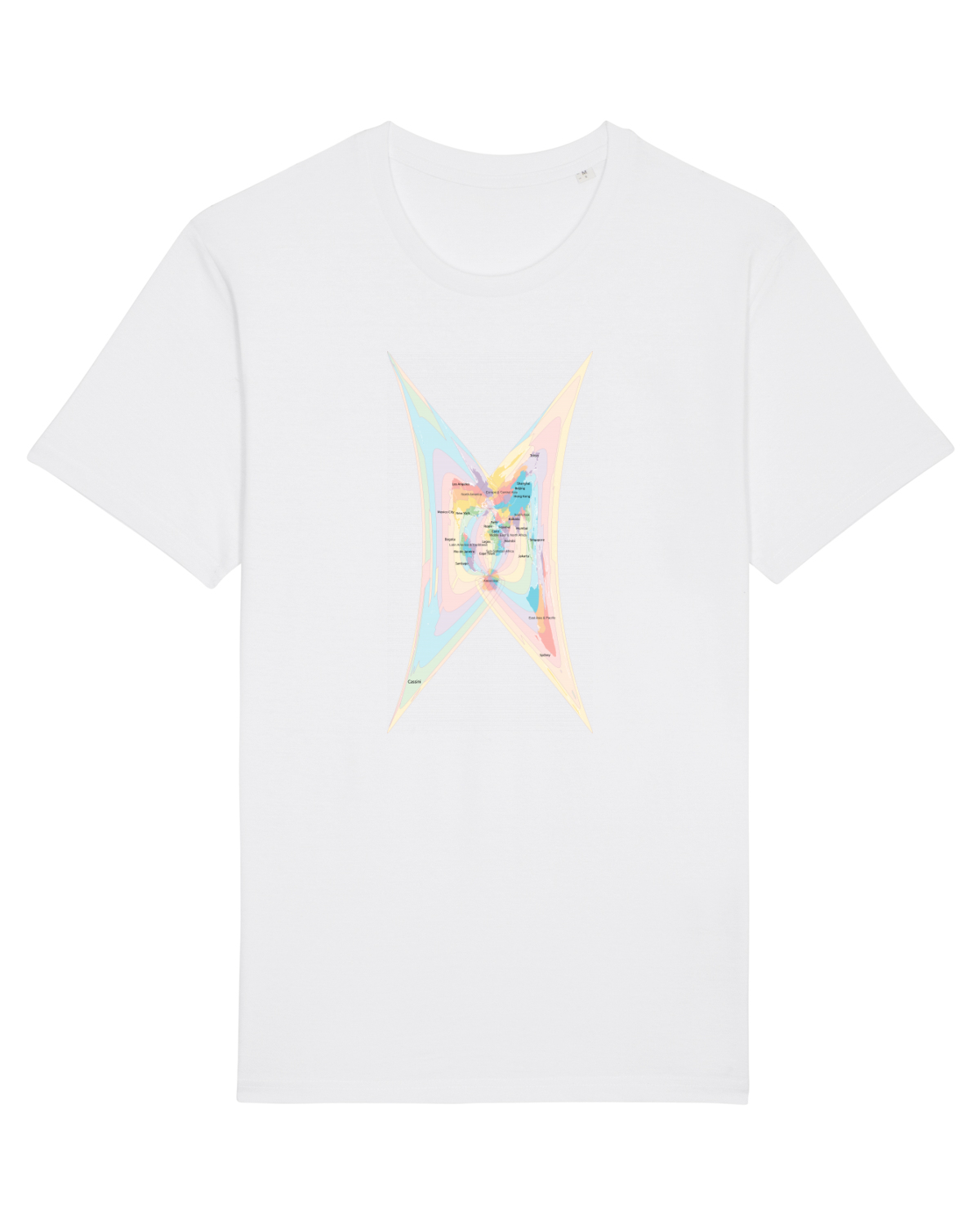 Tricou mânecă scurtă Unisex Rocker White