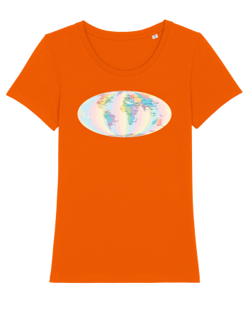 Projected Time Zones - Mollweide Bright Orange