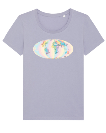 Projected Time Zones - Mollweide Lavender
