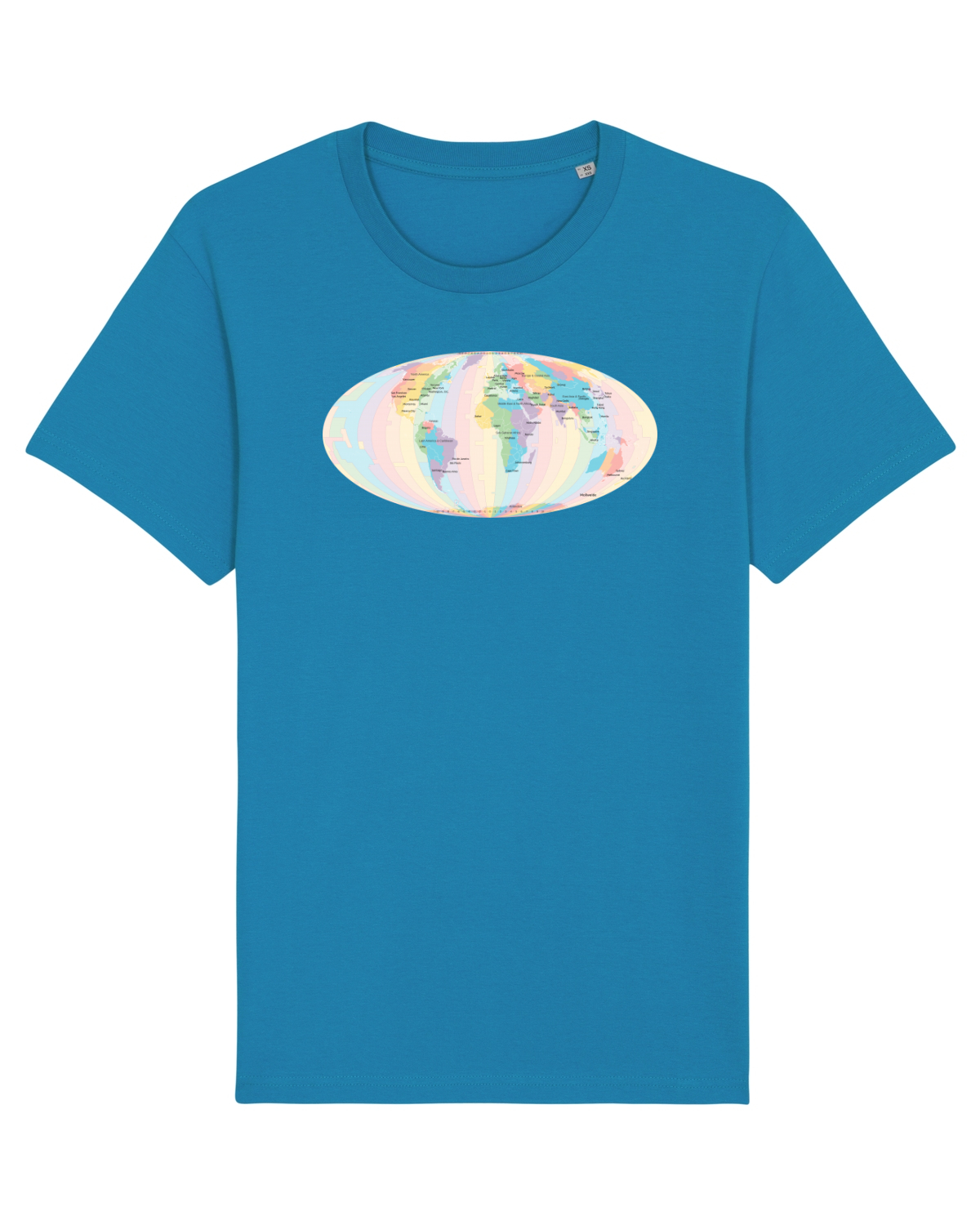 Tricou mânecă scurtă Unisex Rocker Azur