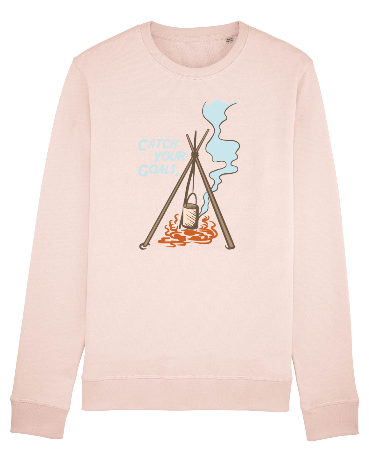 Bluză mânecă lungă Unisex Rise Candy Pink