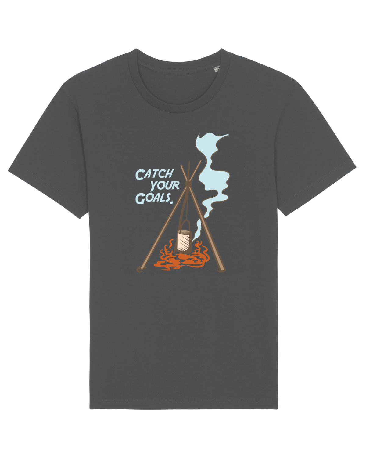 Tricou mânecă scurtă Unisex Rocker Anthracite
