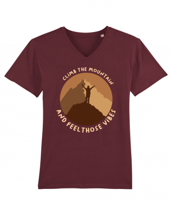 Climb the Mountain and Feel Those Vibes Burgundy