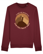 Climb the Mountain and Feel Those Vibes Bluză mânecă lungă Unisex Rise