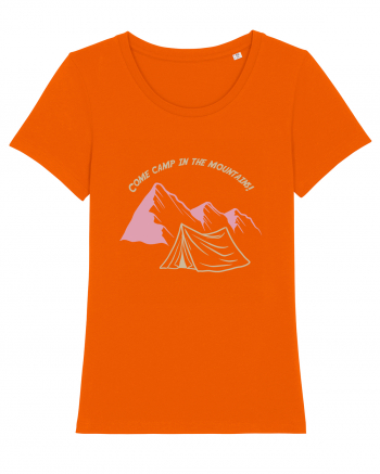 Come Camp in the Mountains! Bright Orange