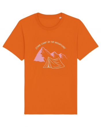 Come Camp in the Mountains! Bright Orange