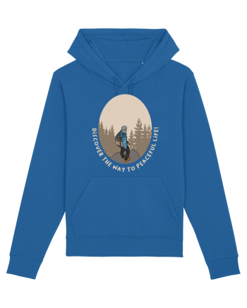 Discover the Way to Peaceful Life Royal Blue