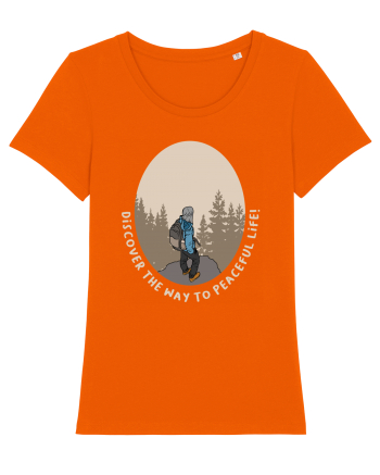 Discover the Way to Peaceful Life Bright Orange