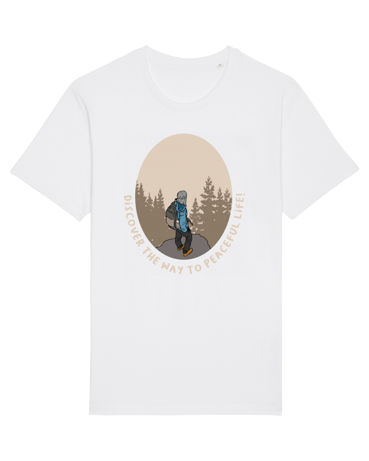 Tricou mânecă scurtă Unisex Rocker White