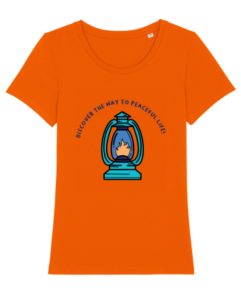 Discover the Way to Peaceful Life! Bright Orange