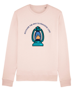 Discover the Way to Peaceful Life! Bluză mânecă lungă Unisex Rise