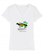 REGGAE Tricou mânecă scurtă guler V Damă Evoker