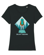Enjoy Hiking Tricou mânecă scurtă guler larg fitted Damă Expresser