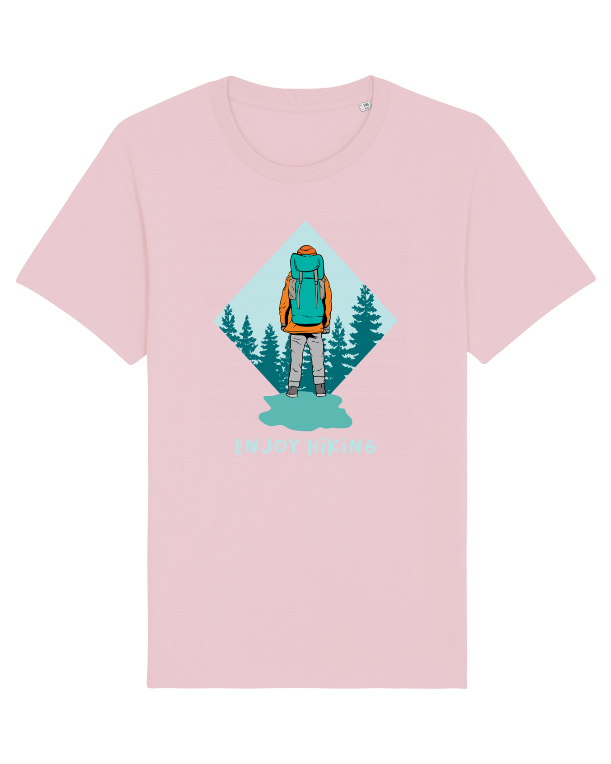 Tricou mânecă scurtă Unisex Rocker Cotton Pink