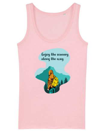 Enjoy the Scenery Along the Way Cotton Pink