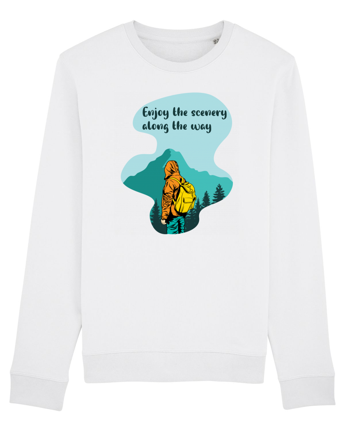 Bluză mânecă lungă Unisex Rise White