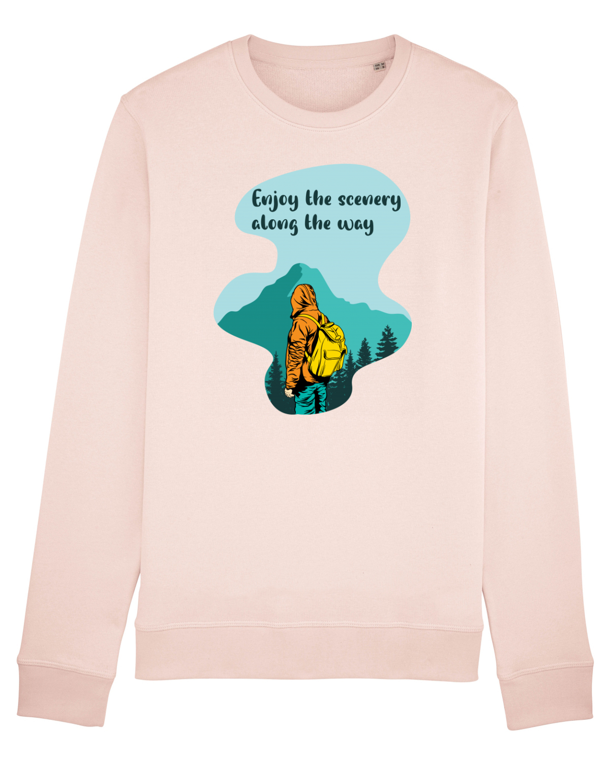 Bluză mânecă lungă Unisex Rise Candy Pink
