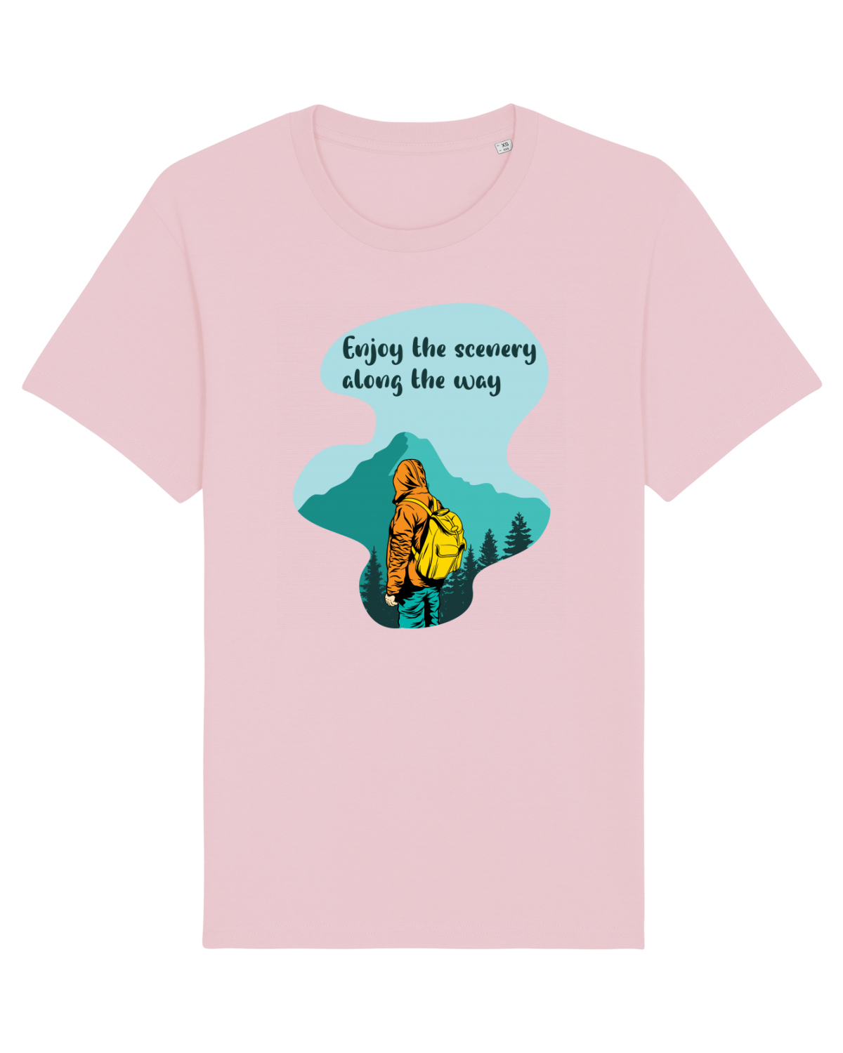 Tricou mânecă scurtă Unisex Rocker Cotton Pink