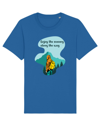 Enjoy the Scenery Along the Way Royal Blue