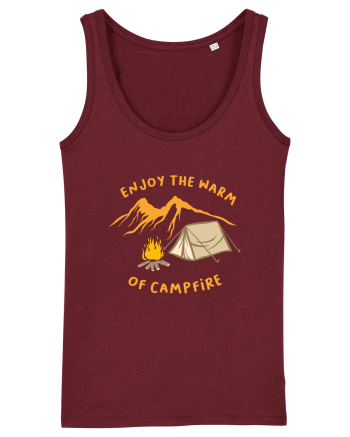 Enjoy the Warm of Campfire Burgundy