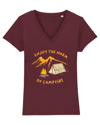 Enjoy the Warm of Campfire Burgundy