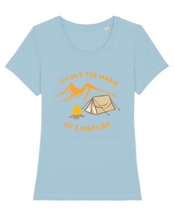 Enjoy the Warm of Campfire Sky Blue