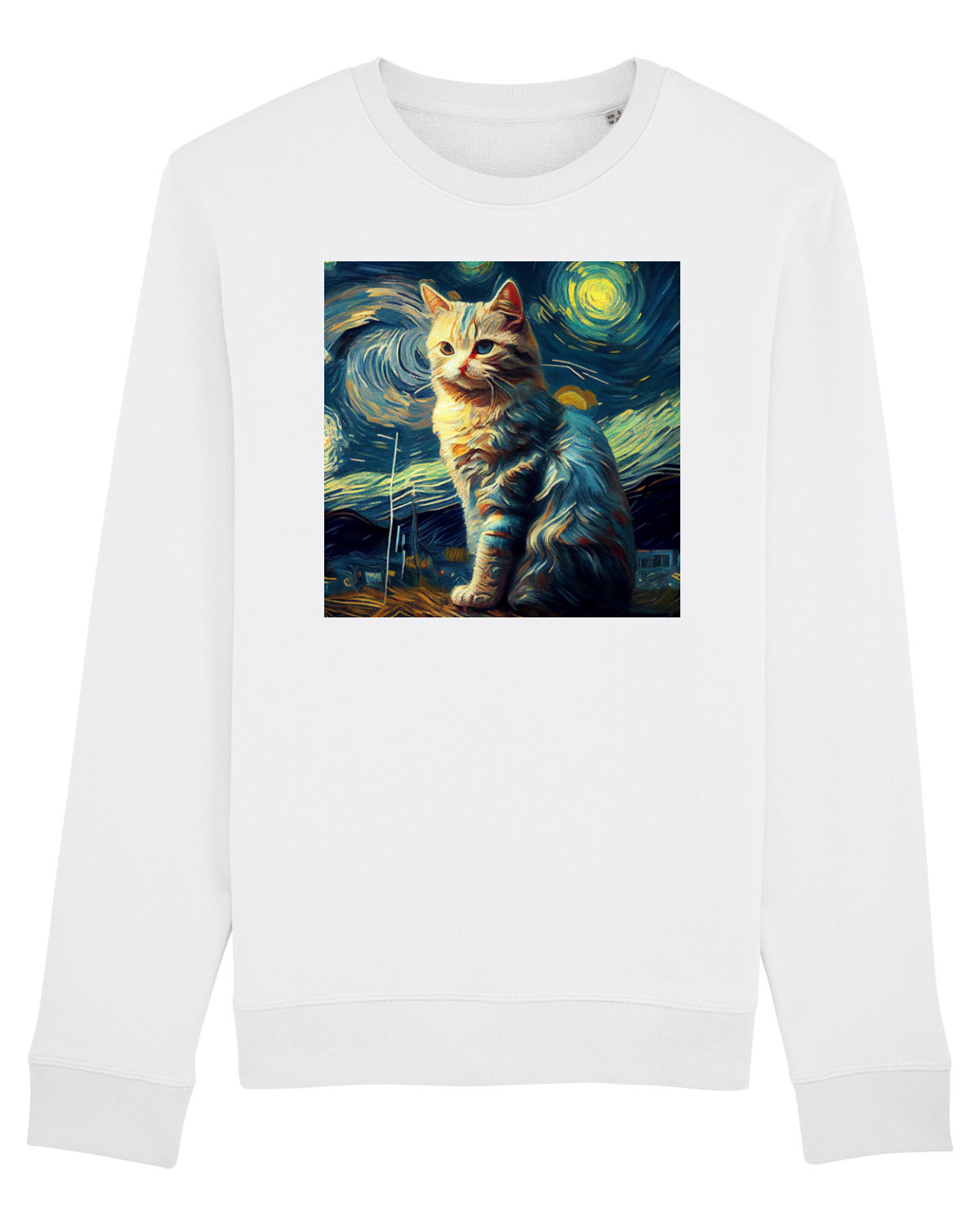 Bluză mânecă lungă Unisex Rise White