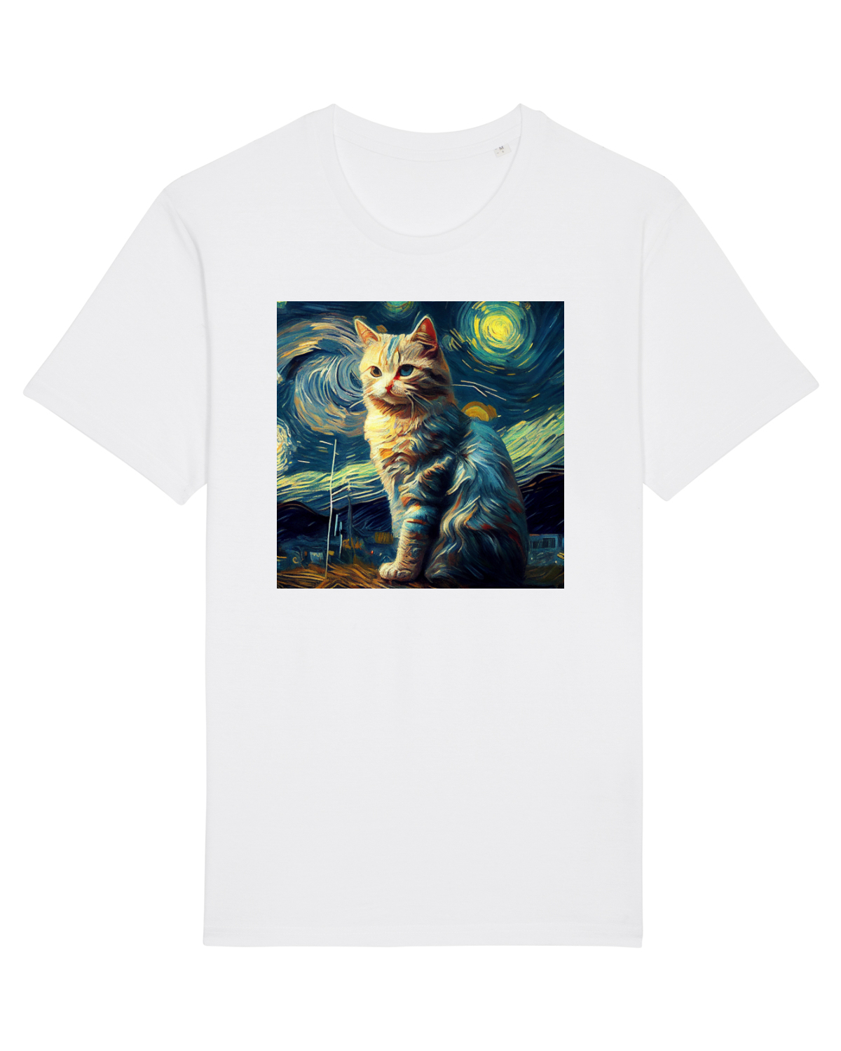 Tricou mânecă scurtă Unisex Rocker White