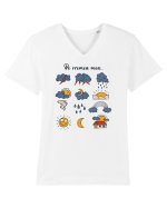 Pe vremea mea... Tricou mânecă scurtă guler V Bărbat Presenter