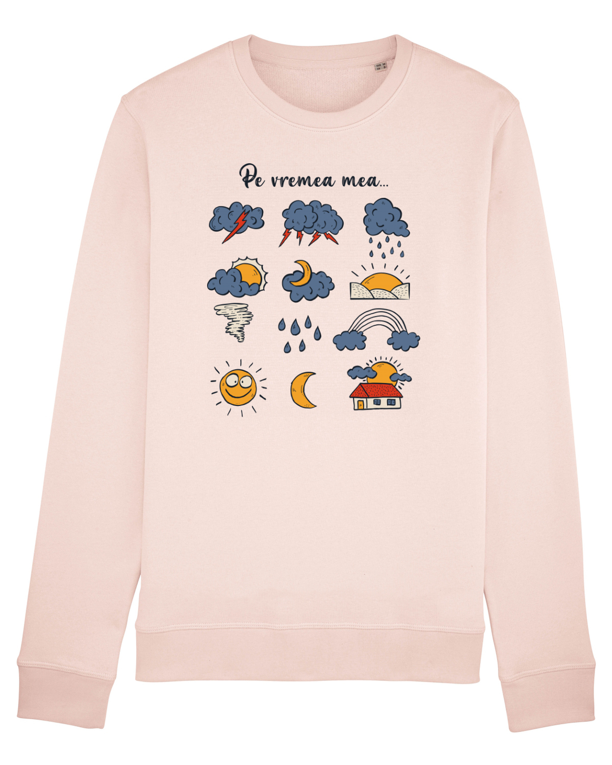 Bluză mânecă lungă Unisex Rise Candy Pink