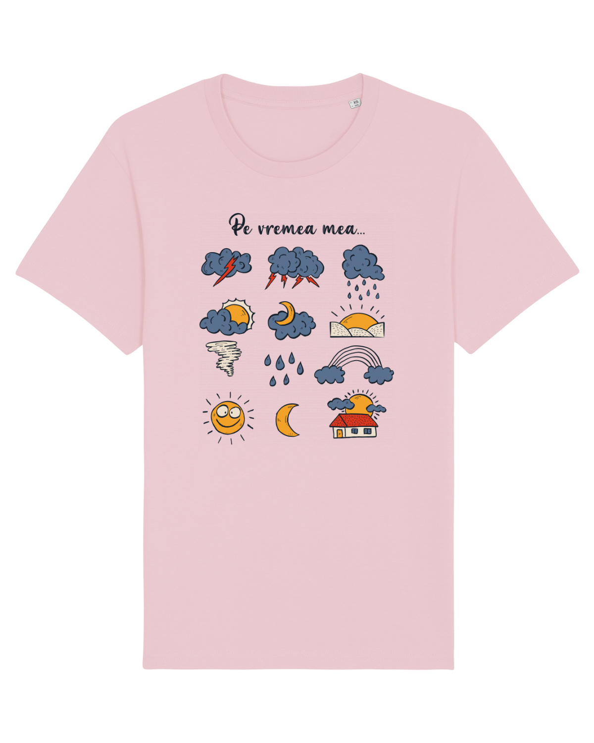 Tricou mânecă scurtă Unisex Rocker Cotton Pink