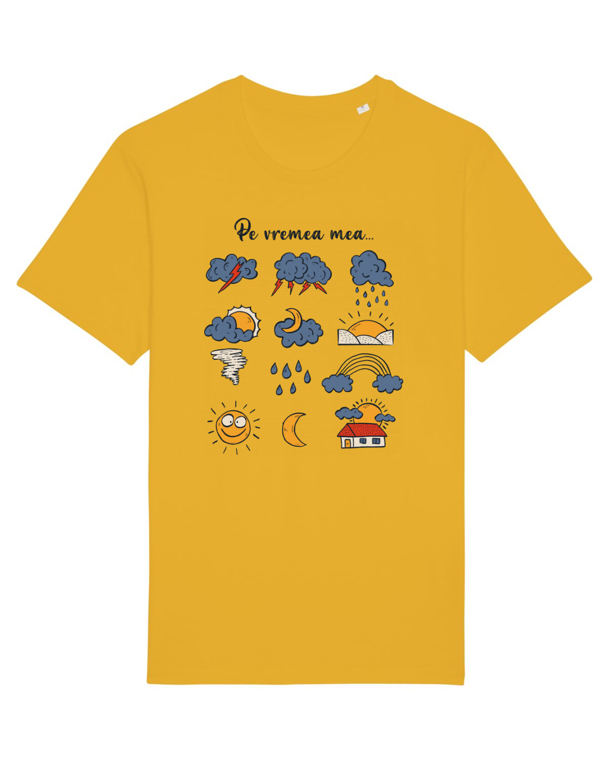 Tricou mânecă scurtă Unisex Rocker Spectra Yellow