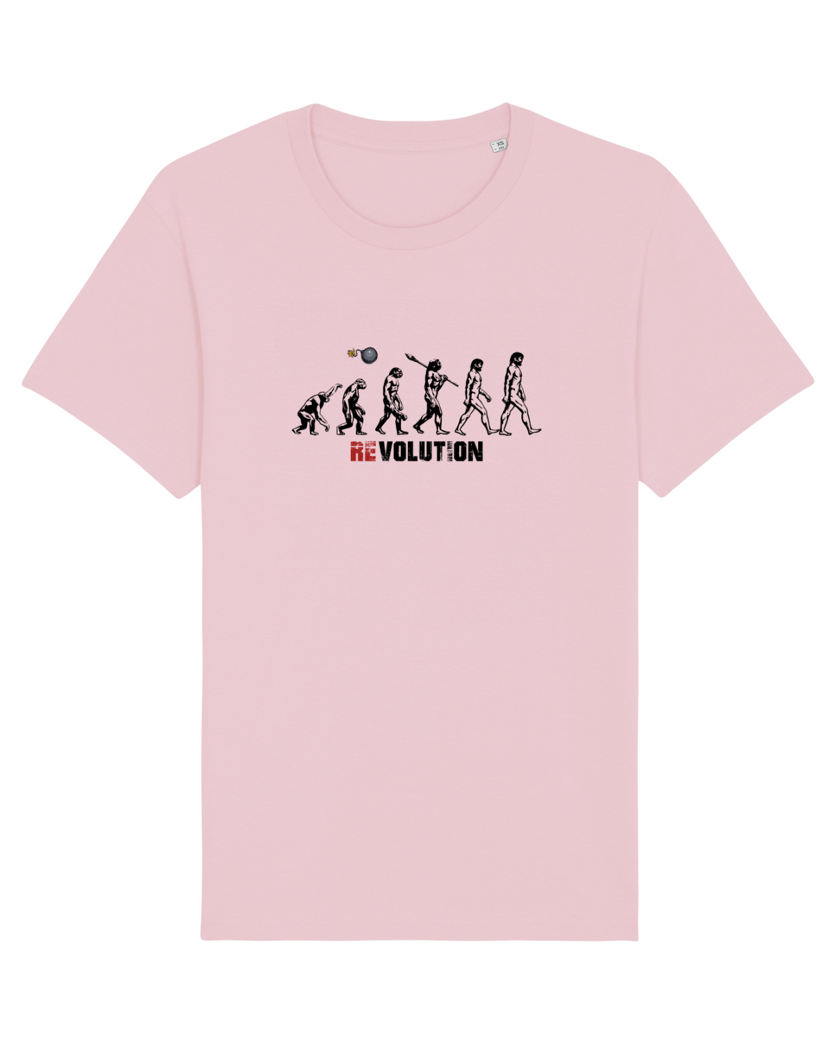 Tricou mânecă scurtă Unisex Rocker Cotton Pink