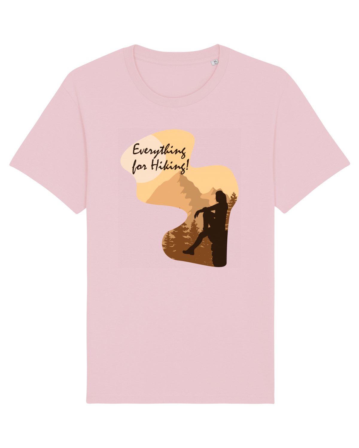 Tricou mânecă scurtă Unisex Rocker Cotton Pink