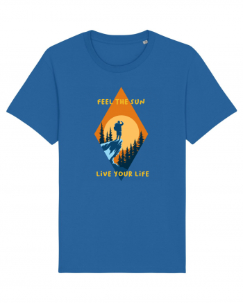 Feel the Sun Live Your Life Royal Blue