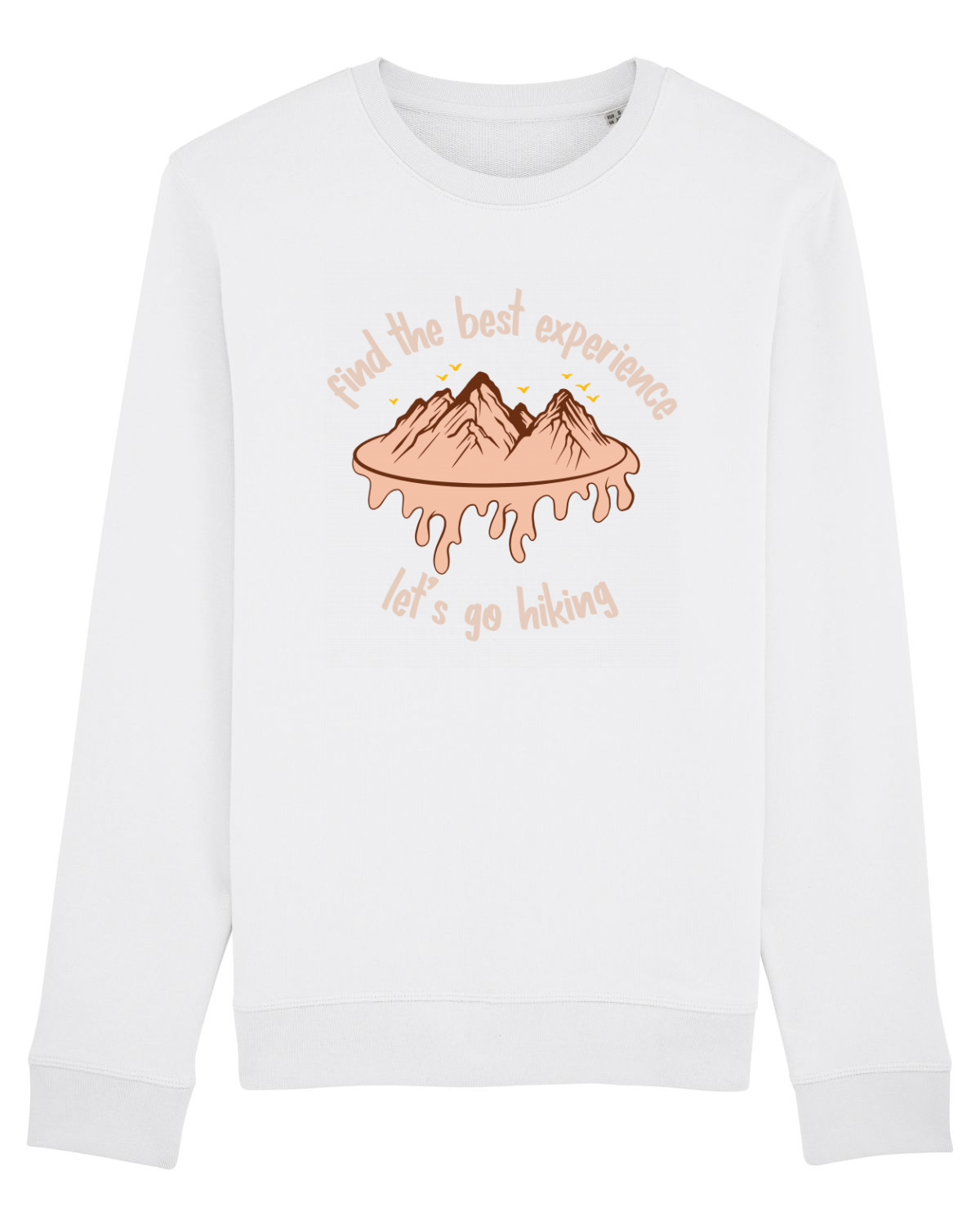 Bluză mânecă lungă Unisex Rise White