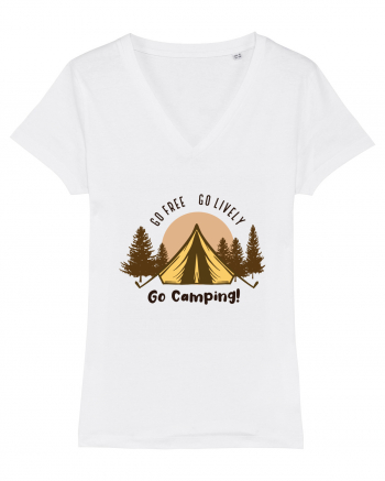 Go Free Go Lively Go Camping! White