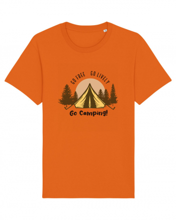 Go Free Go Lively Go Camping! Bright Orange