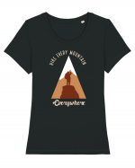 Hike Every Mountain Everywhere Tricou mânecă scurtă guler larg fitted Damă Expresser