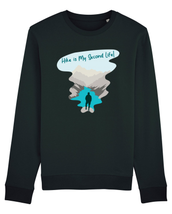 Hike is My Second Life! Black